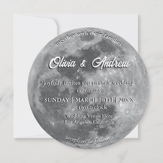 現代の満月草むしり 招待状 (正面)