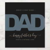 現代の父の日 ワインラベル (シングルラベル)