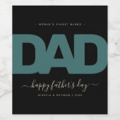 現代の父の日 ワインラベル (シングルラベル)