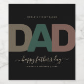 現代の父の日 ワインラベル (シングルラベル)