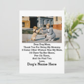 現代の犬ママのための母の日写真 シーズンカード (スタンド正面)