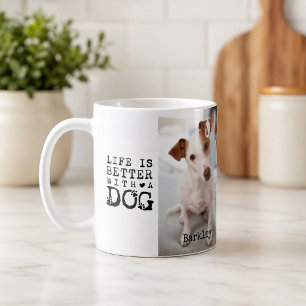 現代の犬 ペット 名言 フォト テンプレート マグカップ