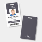 現代の病院スタッフ用IDカード 登録看護師 バッジ (正面＆裏面)
