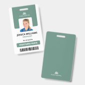 現代の病院スタッフ用IDカード 登録看護師 バッジ (正面＆裏面)