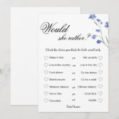 現代の結婚前お茶会ゲーム, 花嫁が誰が一番知っている？ シーズンカード (正面/裏面)