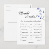 現代の結婚前お茶会ゲーム 誰が花嫁を知っている？ ポストカード (正面/裏面)