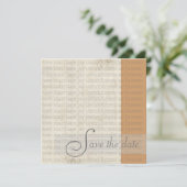 現代の結婚式お知らせカード セーブザデート (スタンド正面)