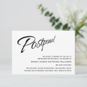 現代の結婚式延期のお知らせ - 新しい日程 セーブザデート (スタンド正面)