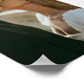 現代の結婚式誓約　ミニマルスクリプト　2枚の写真 ポスター (角)