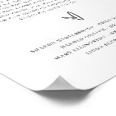 現代の結婚式 追悼看板 家族の思い出 ポスター (角)