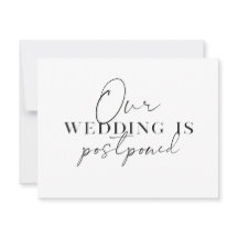 現代の結婚計画変更 ウェディング延期のお知らせ