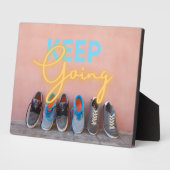 現代の継続的な闘志を鼓舞する フォトプラーク (側面)