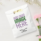 現代の編集可能なシンプルな白い画像テキストテンプレート フェイバーバッグ (封をした状態)