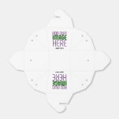 現代の編集可能なシンプルな白い画像テキストテンプレート フェイバーボックス (折り畳みなし)