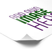 現代の編集可能なシンプルな白い画像テキストテンプレート フォトプリント            (角)