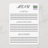 現代の編集可能なシンプルな白い画像テキストテンプレート メニュー (正面)