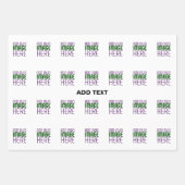 現代の編集可能なシンプルな白い画像テキストテンプレート ラッピングペーパーシート (正面2)