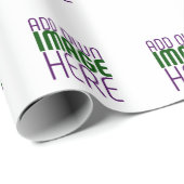 現代の編集可能なシンプルな白い画像テキストテンプレート ラッピングペーパー (ロールコーナー)