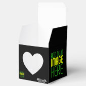 現代の編集可能なシンプルな黒の画像テキストテンプレート フェイバーボックス (オープン)