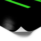 現代の編集可能なシンプルな黒の画像テキストテンプレート ポスター (コーナー)