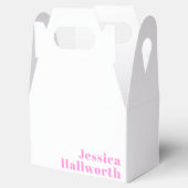 現代の編集可能なビジネス名または名と姓 フェイバーボックス (オープン)