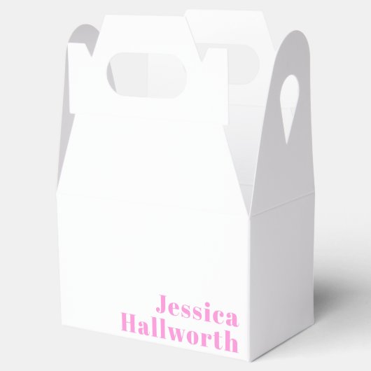 現代の編集可能なビジネス名または名と姓 フェイバーボックス (オープン)