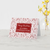 現代の義理の孫娘メリークリスマス カード (黄色い花)