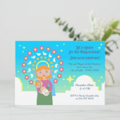 現代の聖なるマリアと子供たちのクリスマス祝祭 招待状 (スタンド正面)