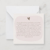 現代の肯定モチベーションカード ノートカード (裏面)