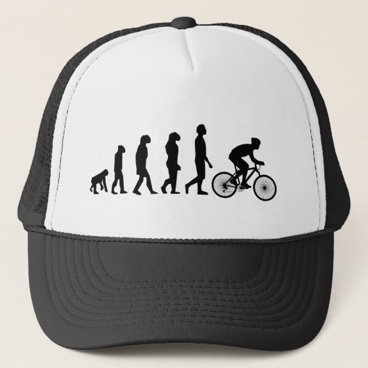 現代の自転車人間進化論 キャップ (正面)