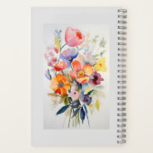 現代の花の壁掛け装飾アート #1 ノートブック (裏面)