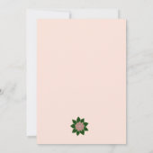 現代の花をモチーフにした抽象的なニッカの招待状 招待状 (裏面)