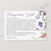 現代の草原の野生の花が願う井戸 エンクロージャーカード (正面)