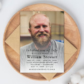 現代の葬儀の写真 | 生涯の祝い 招待状