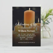 現代の葬儀 | キャンドルによる生命の祝祭 招待状 (スタンド正面)