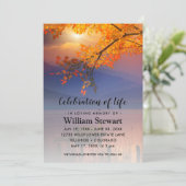 現代の葬儀 | ライフセレブレーション サンセット 招待状 (スタンド正面)