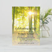 現代の葬儀 | ライフ・セレブレーション フォレスト・サンセット 招待状 (スタンド正面)