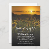 現代の葬儀 | 命の感謝のサンキライ 招待状 (正面/裏面)