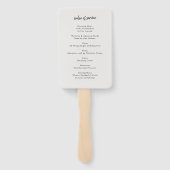 現代の葬儀 | 式次第　ライフセレブレーション ハンドファン (裏面)