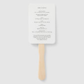 現代の葬儀 | 式次第 記念写真 ハンドファン (裏面)