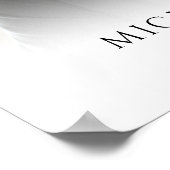 現代の葬儀　愛する記憶　写真　ウェルカムサイン ポスター (角)