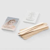 現代の葬儀 | 追悼式の記念写真 ハンドファン (組立なし)