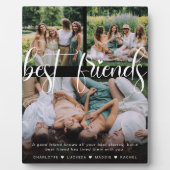 現代の親友3枚の写真コラージュ＆オリジナルテキスト フォトプラーク (正面)