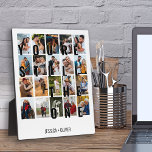 現代の記念日の写真プレート「You're Still the One」 フォトプラーク<br><div class="desc">お相手への結婚記念日の写真ギフト。 デザインは「You're Still the One」という文字が大きくプリントされ、お写真の上にオーバーレイ表示されます。 このフォトテンプレートには、縦向きのポートレート形式でお気に入りの写真20枚を追加できます。 このグリッドスタイルのフォトコラージュは白い背景色に設定されていますが、自由に編集して任意の色に変更可能（「さらにカスタマイズ」クリック）。</div>