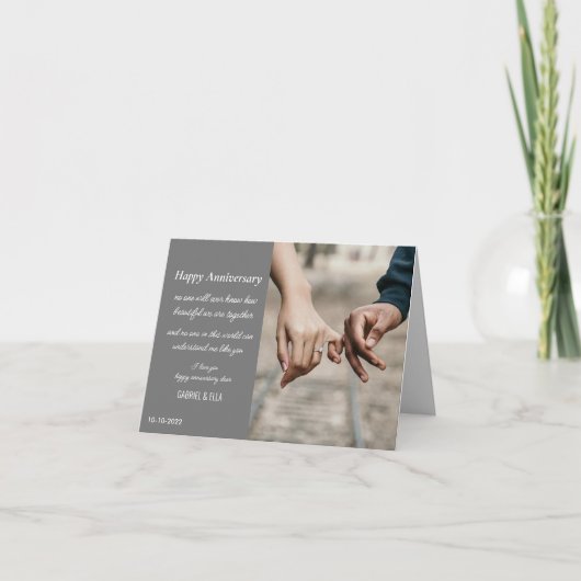 現代の記念日カード サンキューカード (正面)