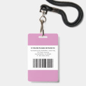 現代の認定実務看護師写真ID バッジ (裏面(ネックストラップ付))