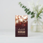 現代の赤い輝きのスパークルボールド 名刺 (スタンド正面)