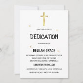 現代の赤ちゃんの献児式招待状 招待状 (正面)