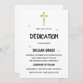 現代の赤ちゃんの献児式招待状 招待状 (正面/裏面)