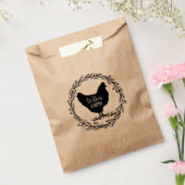 現代の農家の装飾花巻紙袋 フェイバーバッグ (封をした状態)